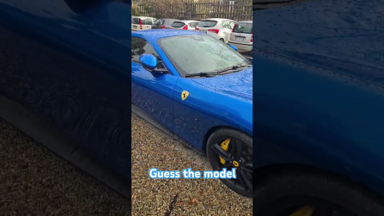 Blue Ferrari Supercar? Guess the model