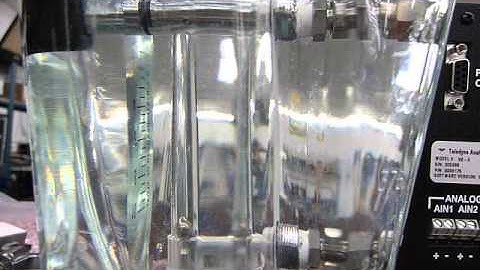 Water bubble test   good flow meter