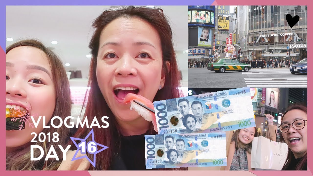 ₱1,000 BUDGET ONE DAY IN JAPAN CHALLENGE (FOOD & TRANSPO)  | Vlogmas Day 16
