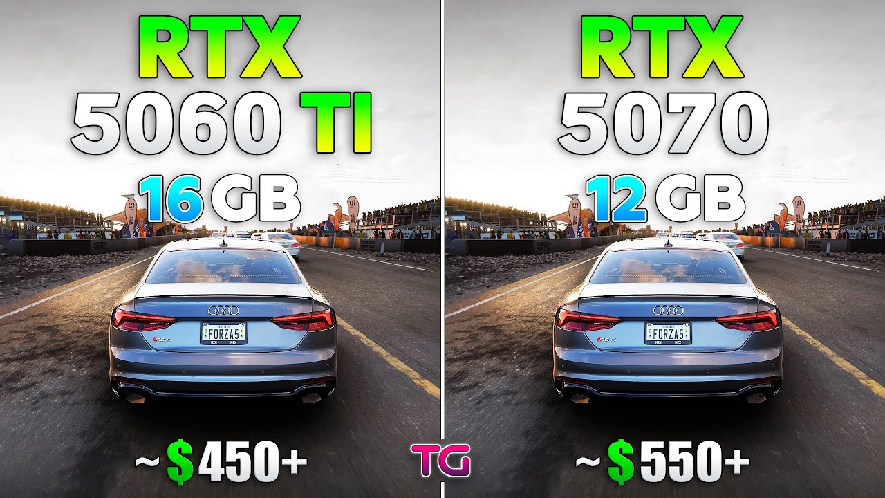 RTX 5060 Ti vs RTX 5070 - Test in 12 Games
