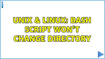 Unix & Linux: Bash script won
