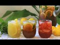 HOW TO MAKE ICED TEA - 3 Ways [Orange Green Tea / Strawberry Oolong Tea / Lemon Black Tea]