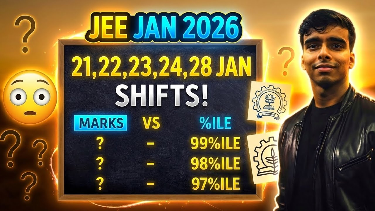 Shiftwise Marks vs Percentile JEE Mains 2026 🔥 JEE Mains Cut Off😭 JEE ...