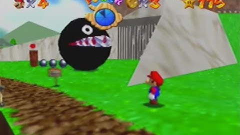 Super Mario 64 Mario vs Chain Chomp