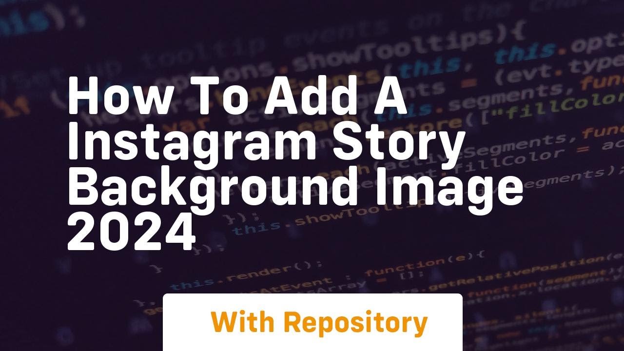 How to add a instagram story background image 2024