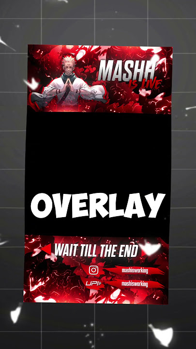Make this shorts stream overlay..🔥 #bgmi #shorts #overlay