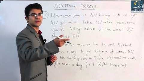 Spotting Errors Part 5