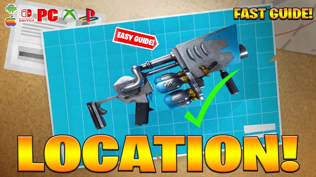 Where To Find Snowball Launcher Weapon In Fortnite! (How To Get Snowball Launcher Weapon Locations)
