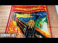 The Scream Made From 7,500 DOMINOES | Domino Art