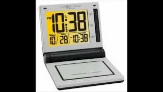 Metal Folding LCD Travel Alarm Clock