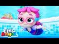 Jill swims like a mermaid  full episode  little angel  kids tv shows full episodes