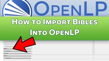 How to Import Bibles into OpenLP