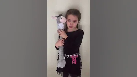 Sad Girl Loves Dog Toy