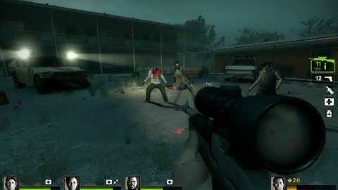 Left 4 Dead 2 - Headless Headshot Gameplay