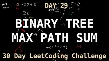 Binary Tree Maximum Path Sum - LeetCode Day 29 Challenge