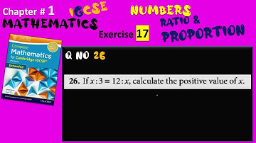 Cambridge IGCSE Extended Maths Solutions-Chapter1 Ex17 Q 26-Ratio & Proportion-IGCSE Mathematics
