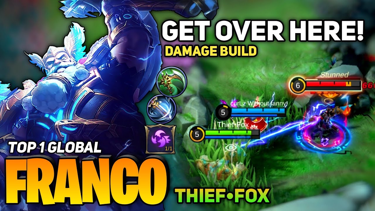 Franco annoying hook! Damage Build [Top 1 Global Franco] By Thief•Fox - Mobile Legend