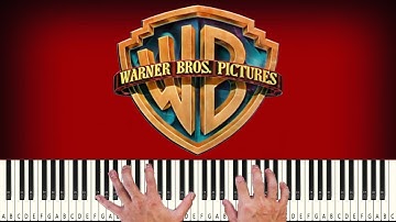 Warner Bros Movie Intro (As Time Goes By) - PIANO TUTORIAL