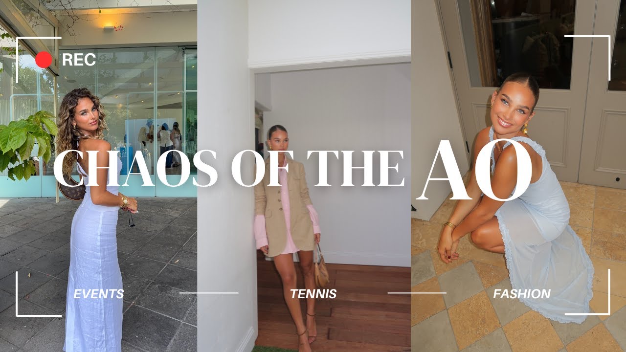 come to the Australian Open with me! -fun events, tennis, outfits & yummy food!