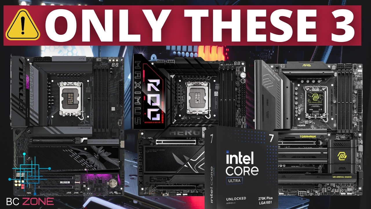 Best Z890 Motherboards for Intel Core Ultra 7 270K Plus - YouTube