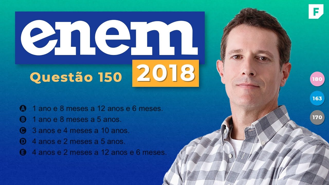 matematica enem formulas 🔵 Matemática ENEM 2018: Artigo 33 da Lei sobre Drogas (QUESTÃO RESOLVIDA)