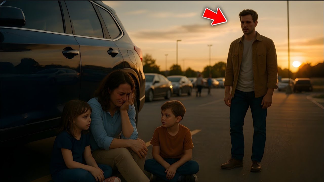 Il sort du restaurant… et découvre la femme qui a annulé en pleurs avec ses enfants.