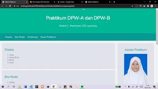 Modul 4. CSS Lanjutan (Layouting) - Praktikum Dasar Pemrograman Web Kelas A, B