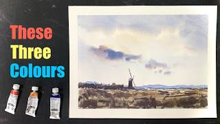 My Favourite Three Watercolour Paints - Guaranteed Colour Harmony !!