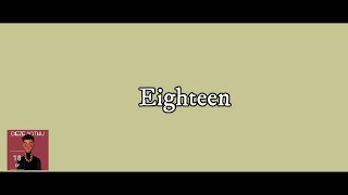 Dieze Sothu - Eighteeen (Official Lyric Video) screenshot 2