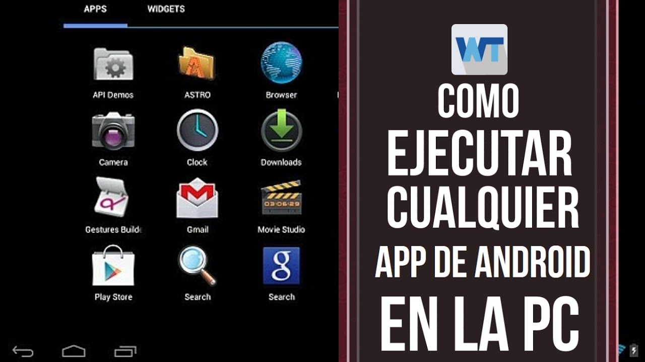 Como instalar apps de android en la PC YouTube