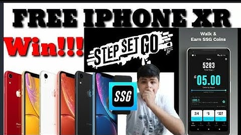 WIN  IPHONE XR for FREE !!!!!.|ssg app|step set go app