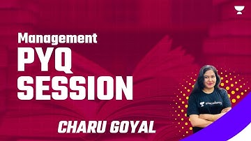 NTA UGC NET 2021 | Management by Charu Goyal | PYQs Session