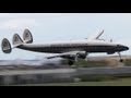 Spectacular Lockheed Super Constellation visual Approach - Paris Air Show 2013 ( HD )