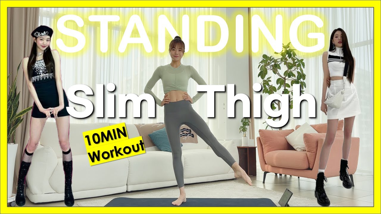 10 Min Slim Inner + Outer Thighs | All Standing Workout, ❌No Repeat, ❌No Equipment