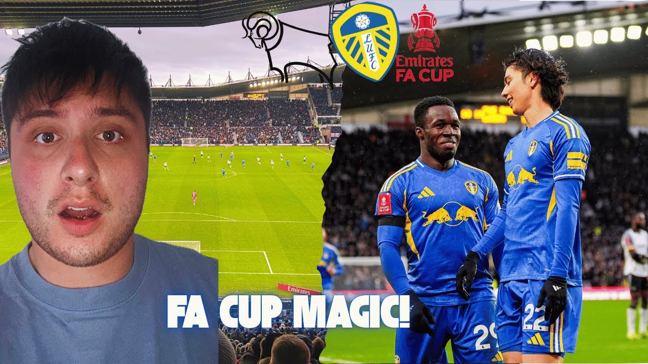 6500 болельщиков «Лидса» сошли с ума на Кубке Англии!! - Дерби Каунти против Лидс Юнайтед