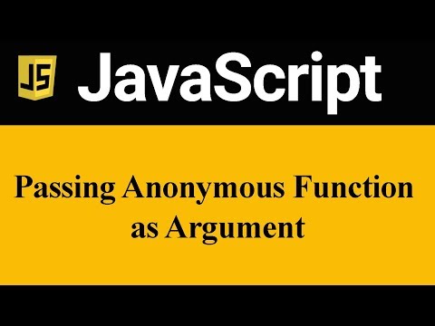 Passing Anonymous Function as Argument in JavaScript (Hindi)