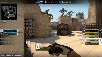 CS:GO POV Demo Complexity k0nfig (25/19) vs forZe (de_mirage)
