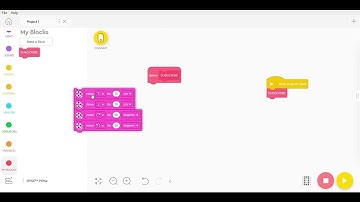 How to use MY BLOCKS on spike prime