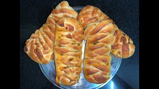 Stuffed Braided Bread | Veg stuffed Bread | Braided Bread recipe