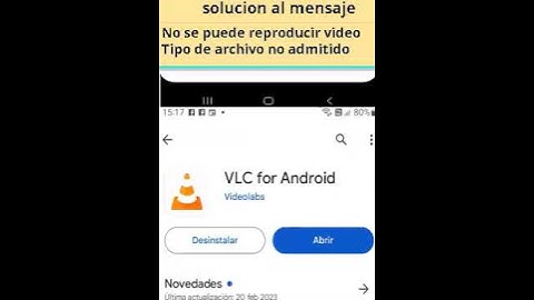 no se puede reproducir video tipo de archivo no admitido-solucion a este mensaje- VLC #vlcplayer