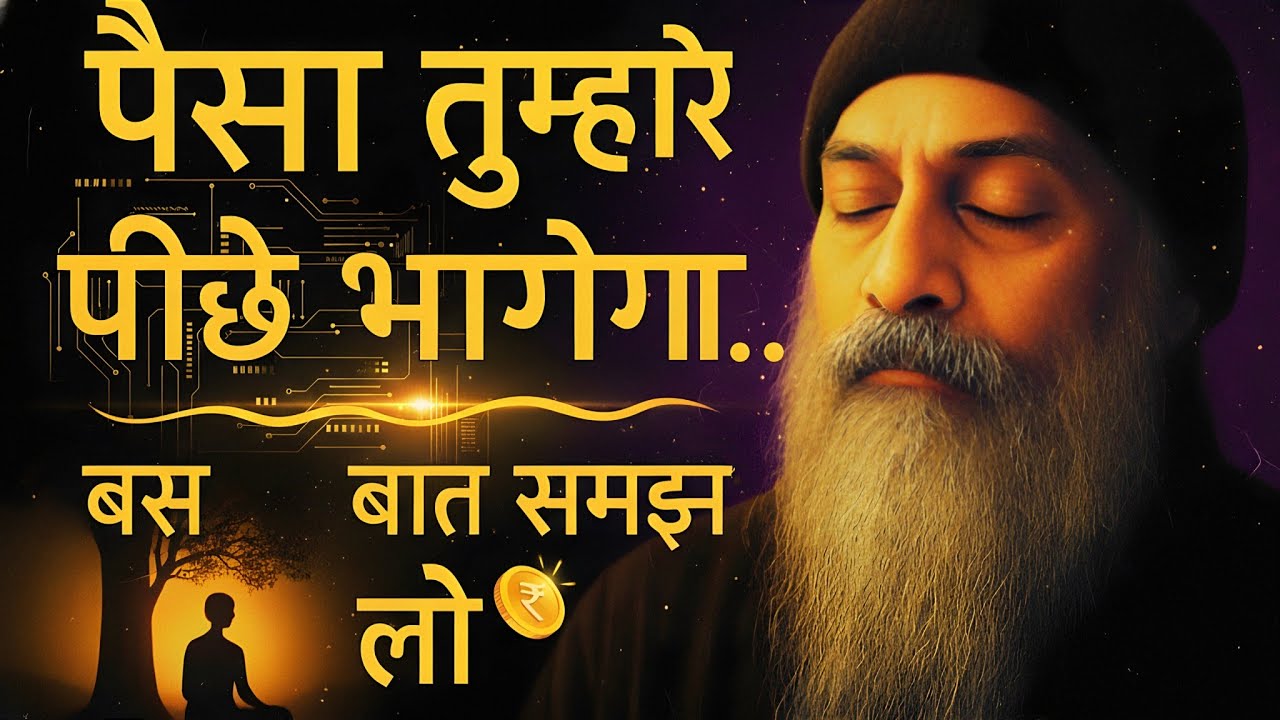 “पैसा तुम्हारे पीछे भागेगा… बस ये बात समझ लो! | osho hindi speech video 