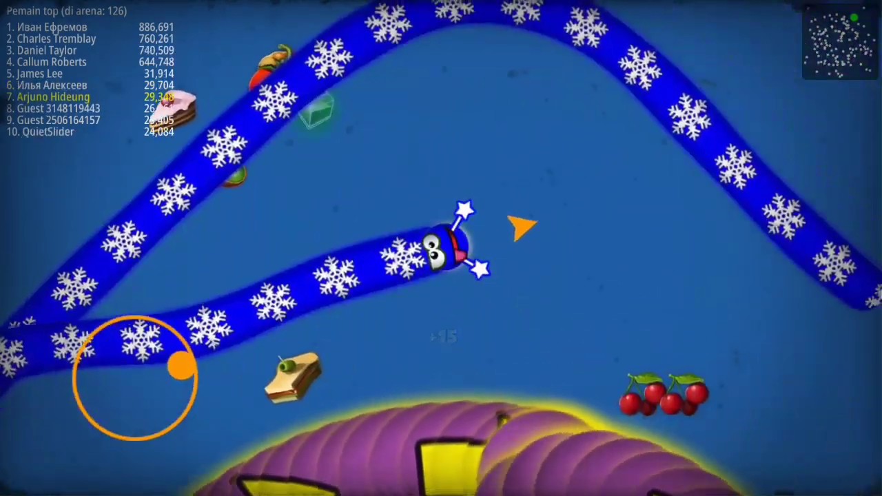 gameplay worms zone zona cacing.io YouTube