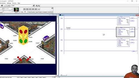 LOGICA LADDER SEMÁFORO 1 E 2 VIAS.
