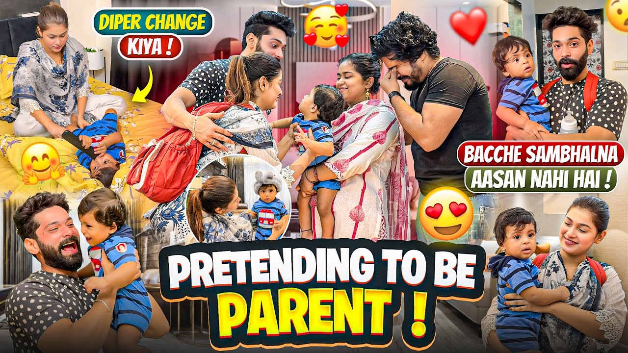 Pretending To Be Parent Of Ahal 😍| Bacche Sambhalna Aasan Nahi Hai | Fokats | Abresh & Zeeshan