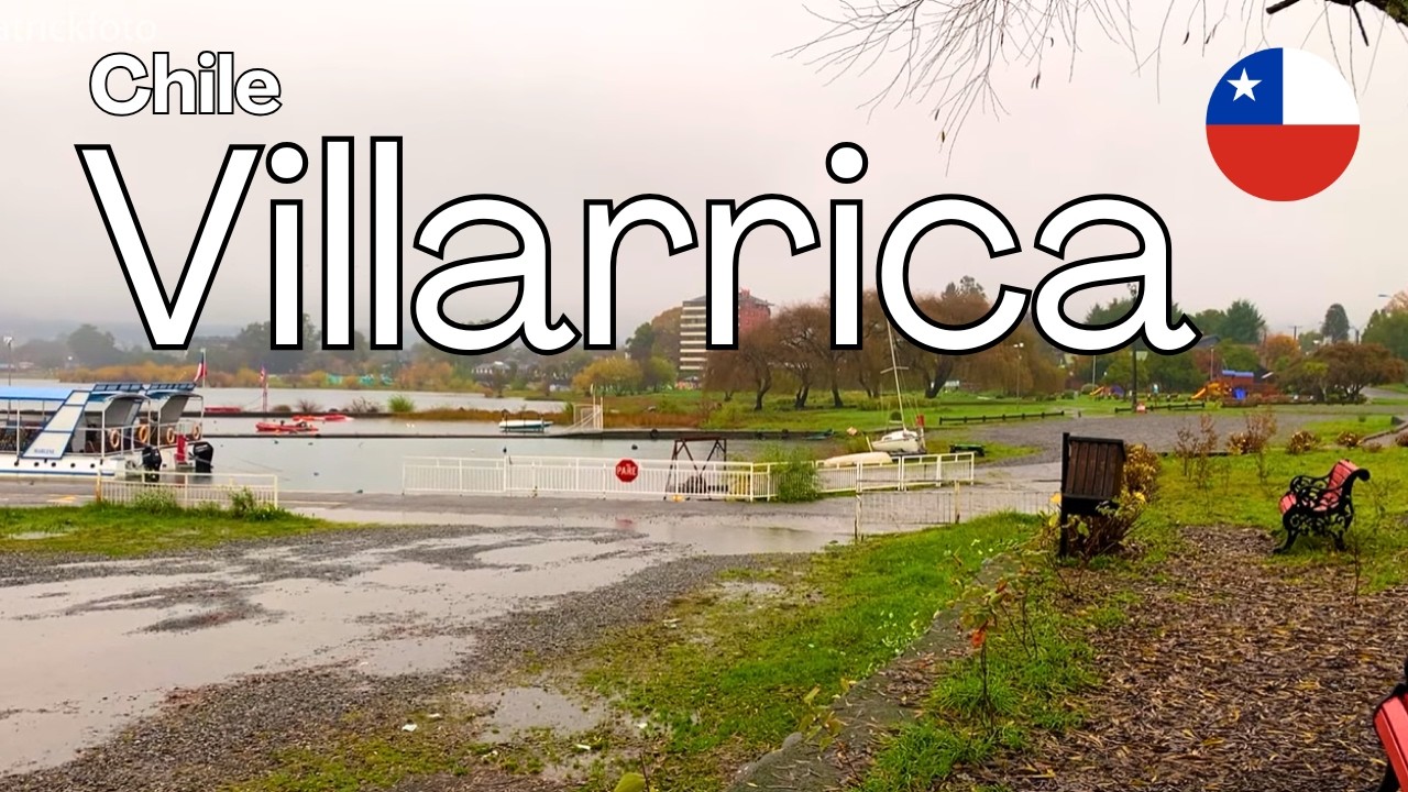 4K Walk on a rainy day - Villarrica Chile 🇨🇱