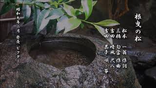 根曳の松 松本一翁 作詞/三橋勾當 作曲/吉田晴風 尺八/吉田恭子 唄・箏【箏曲 レコード】