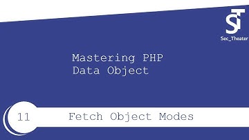 تعلم ال PHP Data Object الدرس الحادي عشر  : كيفيه استرجاع البيانات و تعاملها مع الكائنات