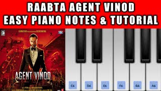 Raabta Agent Vinod Piano cover and tutorial | Raabta piano tune and piano ringtone | Arijit Singh |