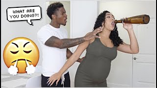 ACTING Drunk WHILE PREGNANT To See How My Boyfriend Reacts..
