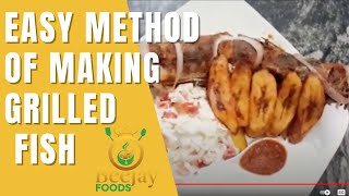 GRILLED TILAPIA FISH IN 15 MINUTES! | Easy method of making grilled fish